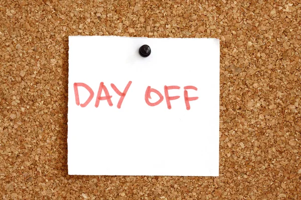 depositphotos_6291421-stock-photo-day-off-reminder De forma sintetizada, o Day Off fornece um dia de folga para o funcionário por algum motivo, como o aniversário, que é o mais comum.