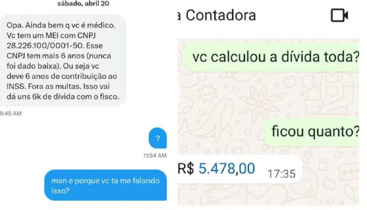 MEI esquecido jovem descobre dívida de mais de R$ 5 mil